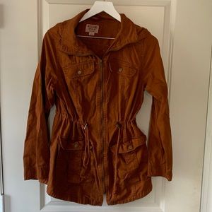rusty orange combat jacket
